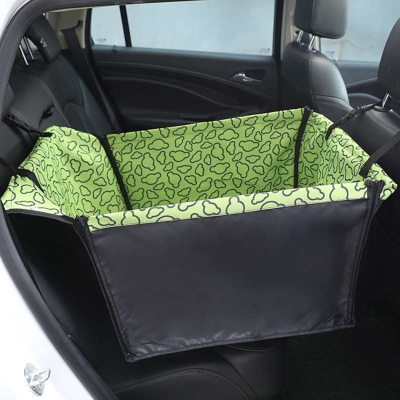 Car Single Seat Waterproof Pet Seat Protective Pad, Color: Green Cloud