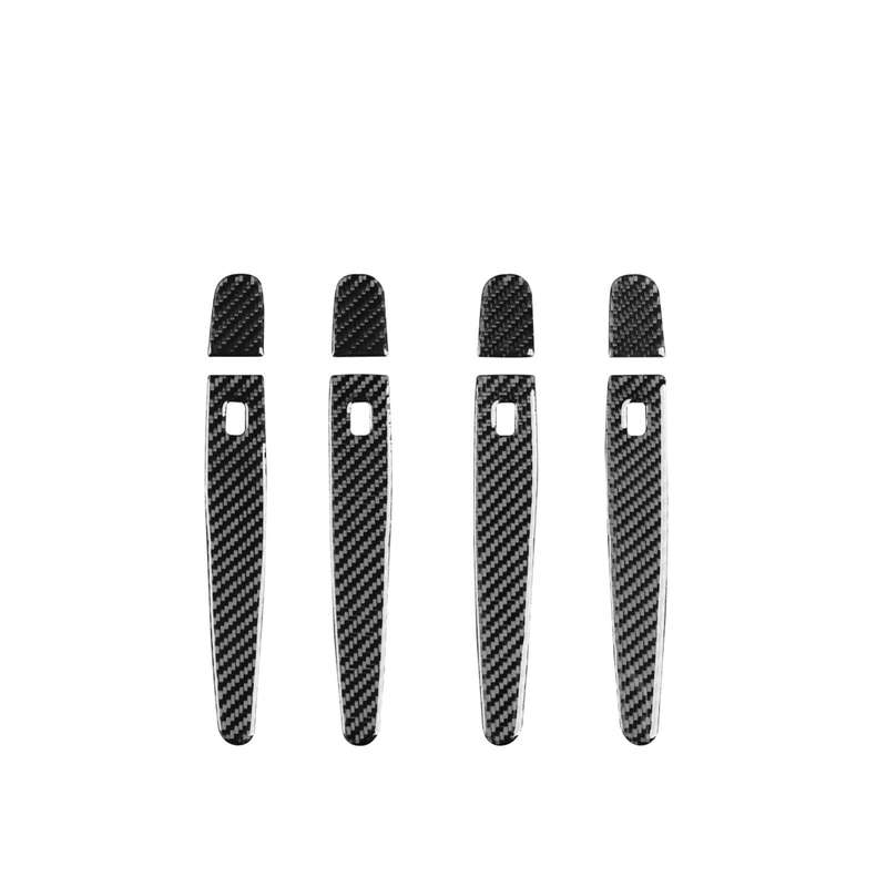 For Chevrolet Malibu 2016-2021 8pcs /Set Left-Hand Drive Exterior Door Handle Sticker(Black)
