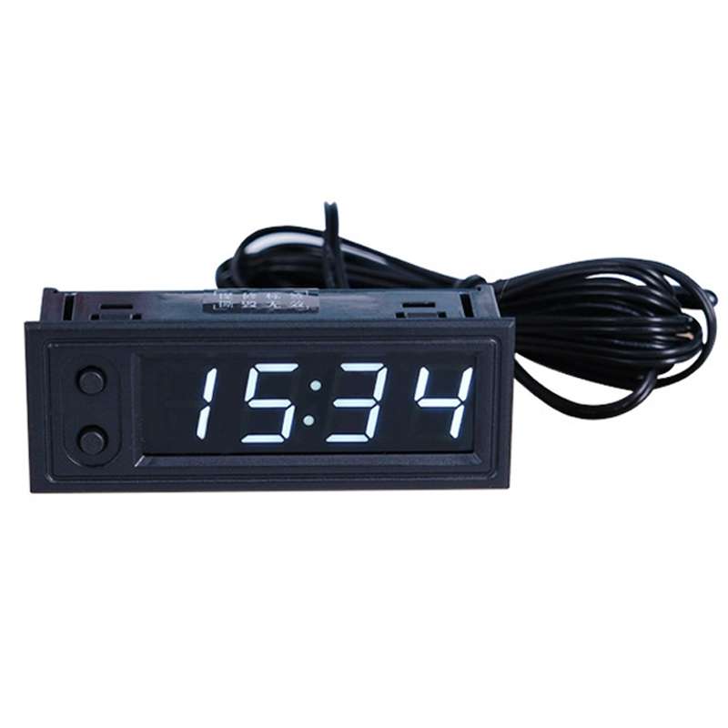 5V/12V WIFI Network Automatic Time Synchronization Digital Electronic Clock Module, Color: White