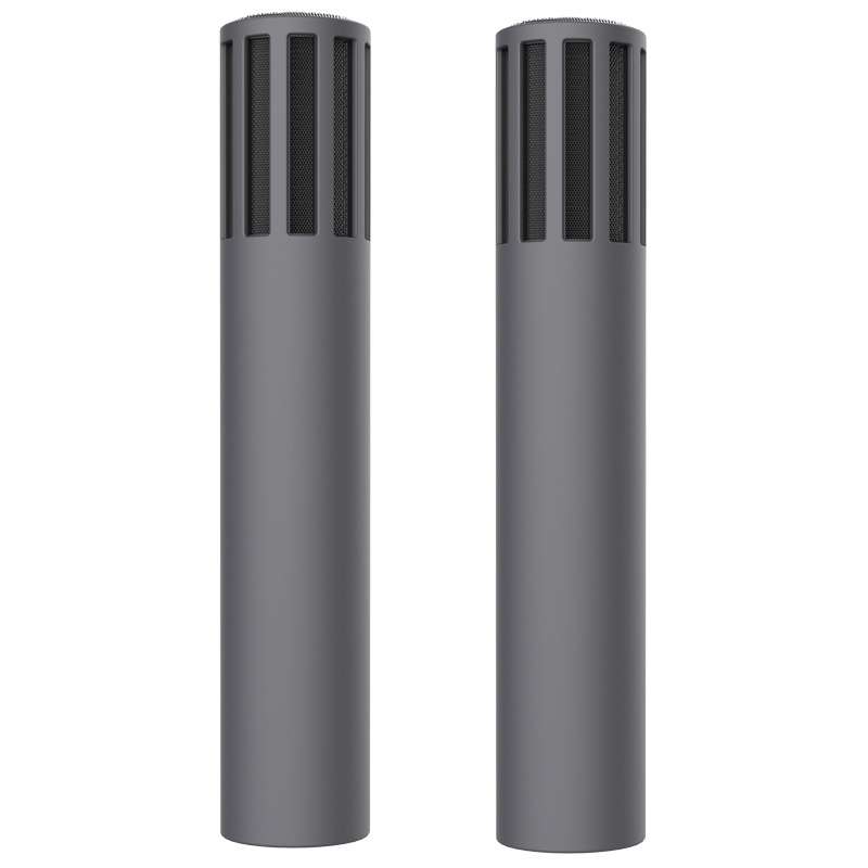 For Teslamic Microphone 1pair Silicone Protective Case Wireless Mic Cover(Advanced Gray)