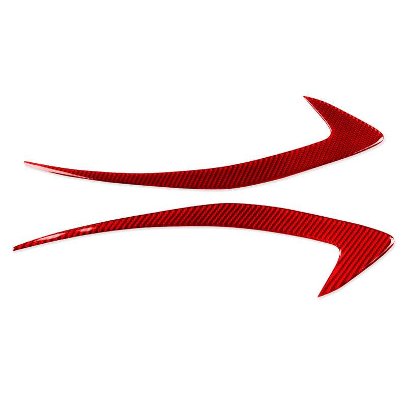 For Chevrolet Malibu 2016-2024 2pcs /Set Left-hand Drive Headlight Eyebrow Sticker(Red)