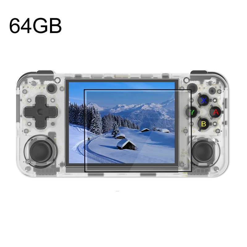 ANBERNIC RG35XX H Handheld Game Console 3.5 Inch IPS Screen Linux System 64GB(Black)