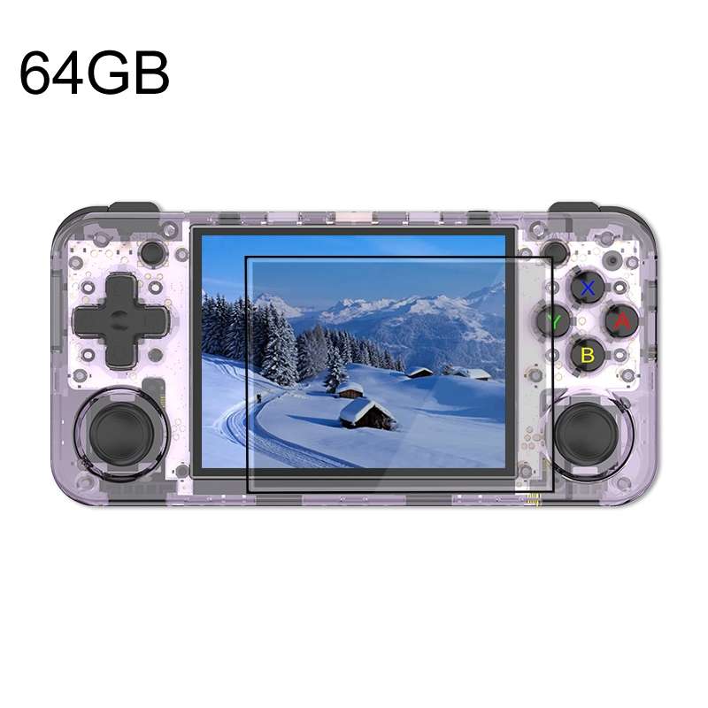 ANBERNIC RG35XX H Handheld Game Console 3.5 Inch IPS Screen Linux System 64GB(Black)