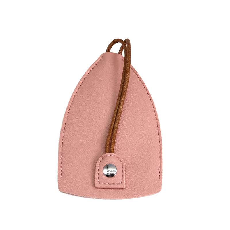 Pull-out Personalized Ladies Car Key Bag Portable Large Capacity Storage Key Cover, Color: Light Pin