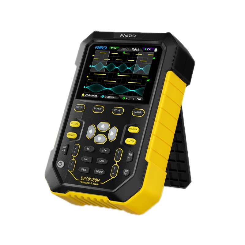 FNIRSI 2 In 1 Small Handheld Fluorescence Digital Dual-Channel Oscilloscope, US Plug(Blue)