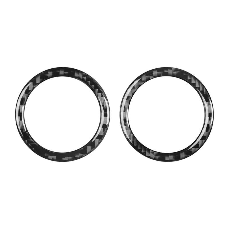 For Mercedes-Benz G-Class W463 2pcs /Set Rear Door Speaker Ring Sticker(Black)