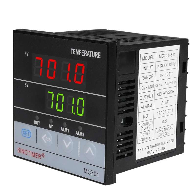 SINOTIMER MC701 Universal Input Short Case PID Intelligent Temperature Controller Meter Heating Cool