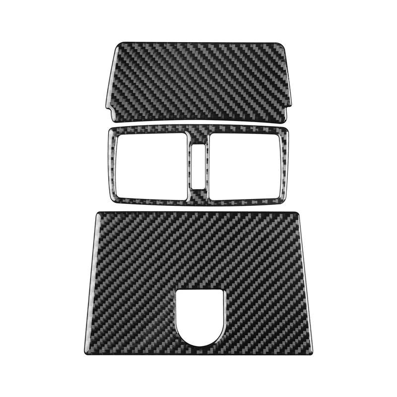 For Mercedes-Benz G-Class W463 3pcs /Set Rear Central Air Vent Set Sticker(Black)