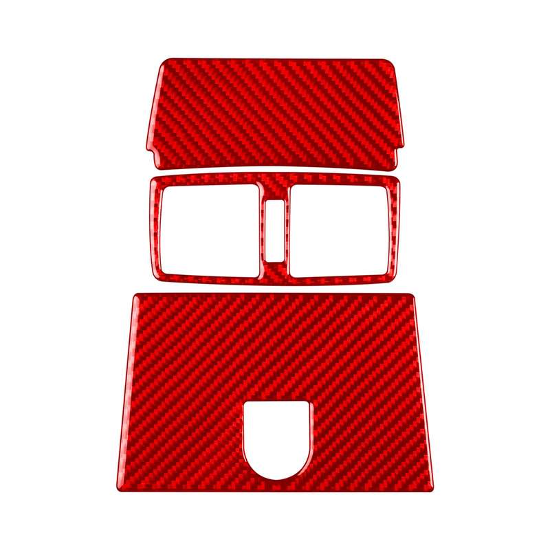 For Mercedes-Benz G-Class W463 3pcs /Set Rear Central Air Vent Set Sticker(Red)