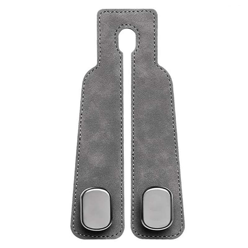 Car Seat Mack Multifunctional Metal Hook Mobile Phone Holder, Style: No Mark(Gray)