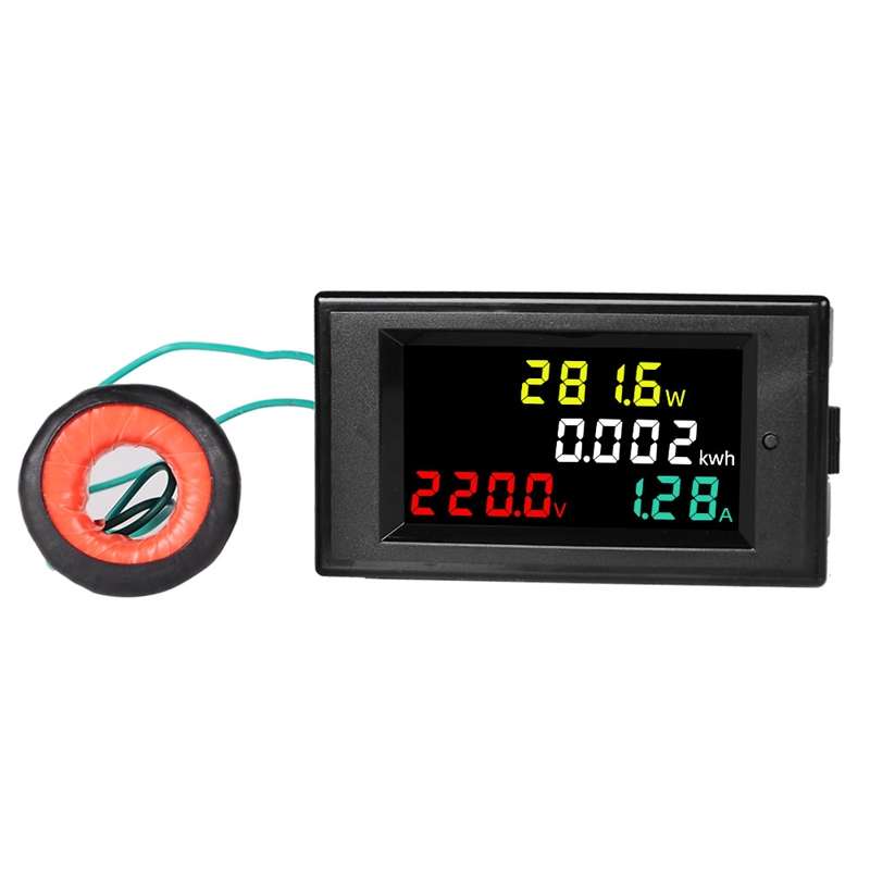 SINOTIMER SPM002 Liquid Crystals AC Digital Voltage And Current Meter Power Monitor, Specification: