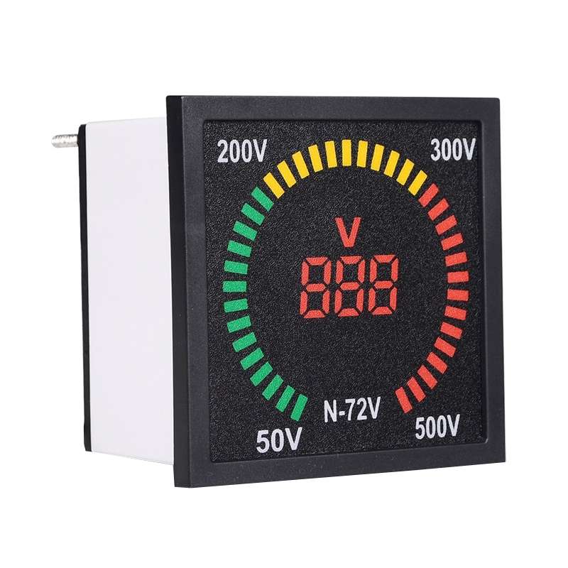 SINOTIMER N-72V AC Voltage Signal Indicator Square Turntable LED Digital Display Voltmeter