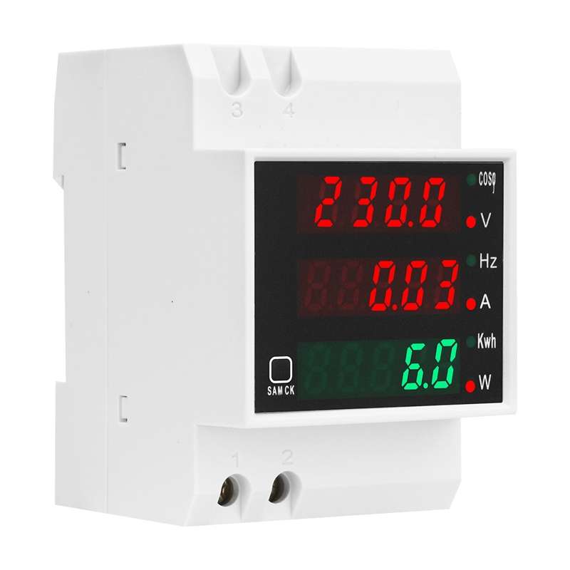 SINOTIMER SDM006 Din Rail AC Voltage Current Frequency Power Electricity Multi-Function Detection Me
