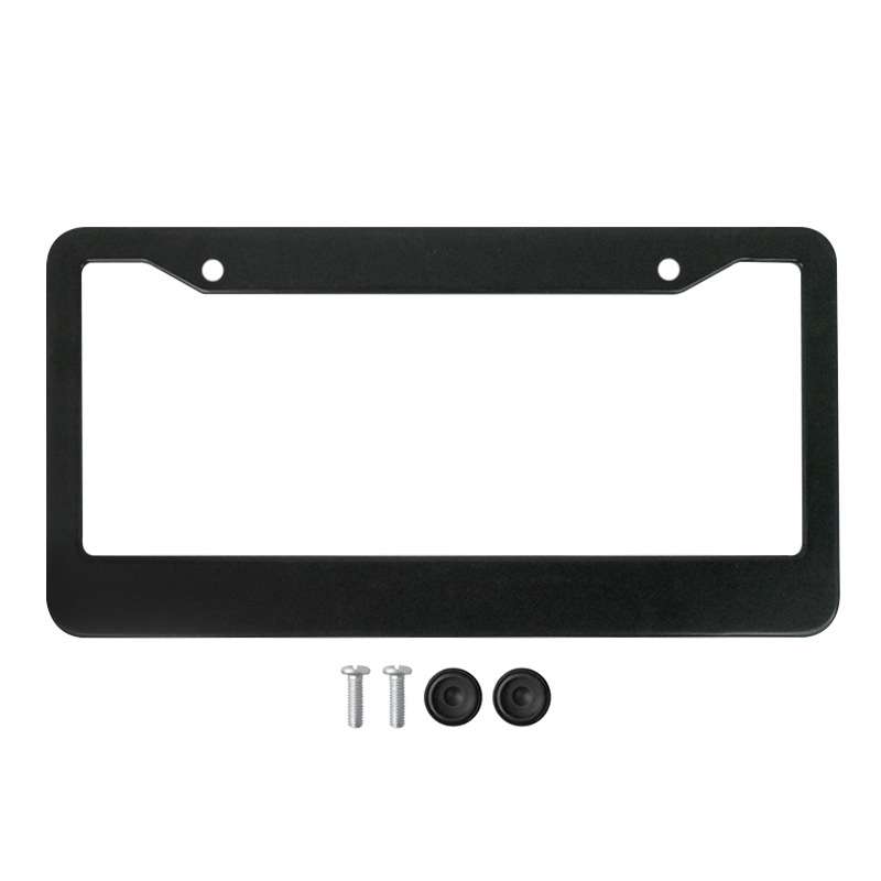 American Standard Aluminum Alloy License Plate Frame Including Accessories, Specification: Round Hol
