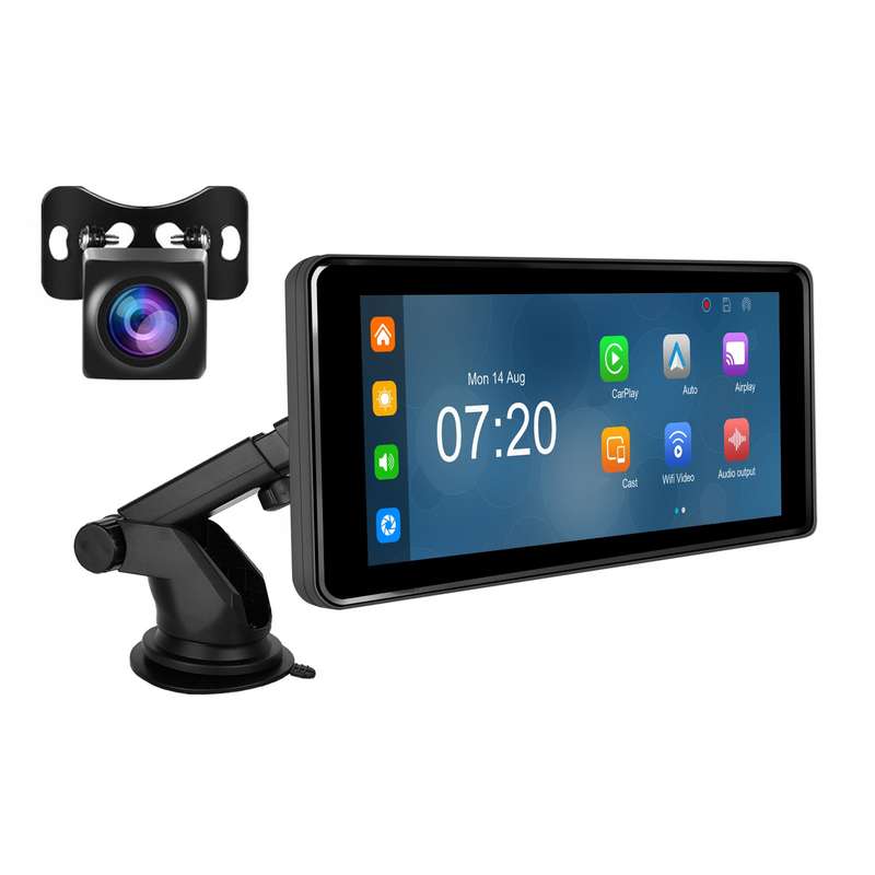 6.86 Inch 4KDVR Smart Screen Player, Specification: Standard+Reversing Camera