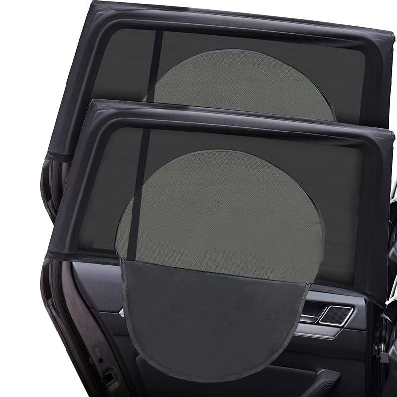 Car Sun Protection Anti-mosquito Window Zipper Sunshade(Rear Window (Left+Right))