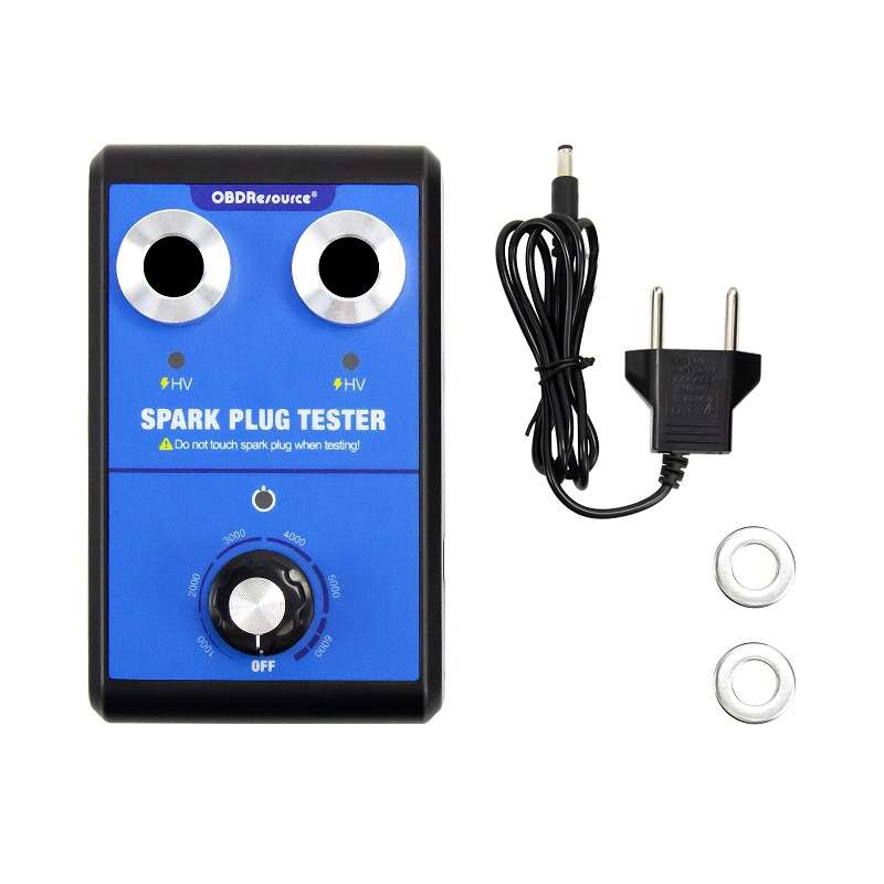 OBDResource High-Pressure Adjustable Dual-Hole Spark Plug Ignition Detector(EU Plug)