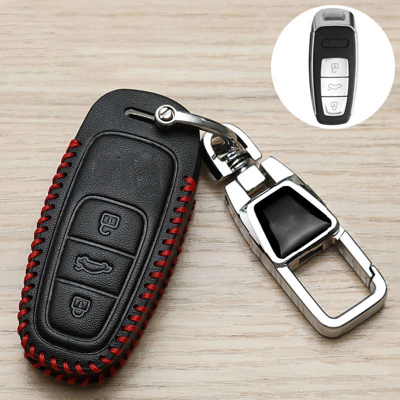 For Audi D Car Folding Key Cover Multifunctional Keychain Anti-lost Number Plate