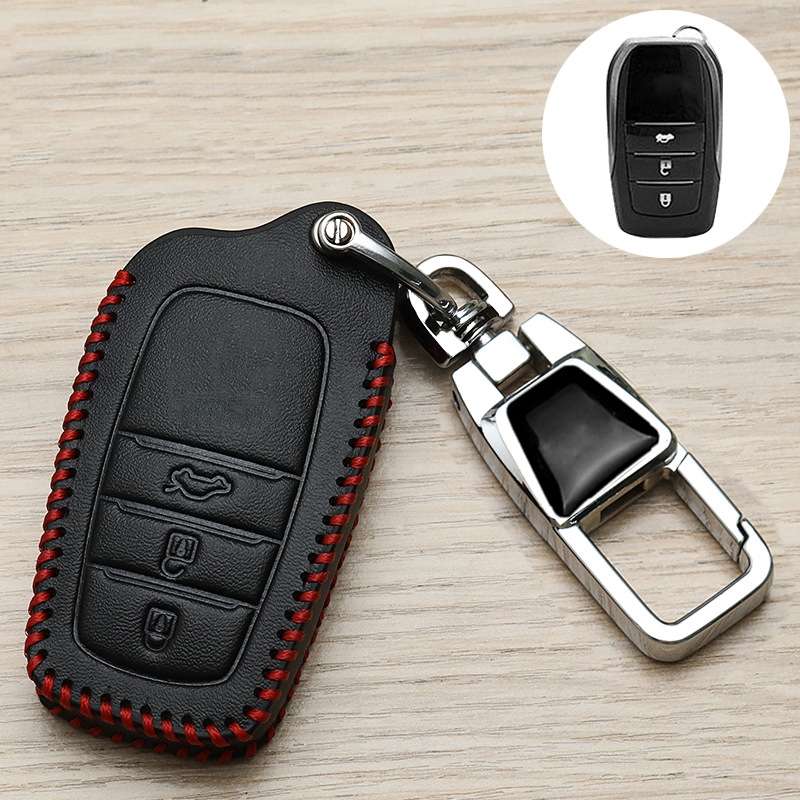 For Toyota Car Key Cover Multifunctional Keychain Anti-lost Number Plate, Style: D