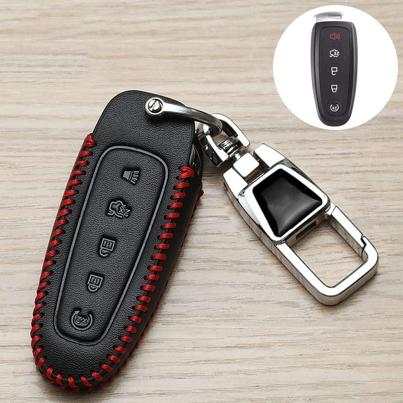 For Ford Car Key Cover Keychain Anti-lost Number Plate, Style: K
