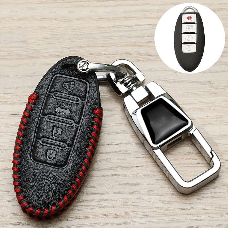 For Nissan Car Key Cover Keychain Anti-lost Number Plate, Style: C