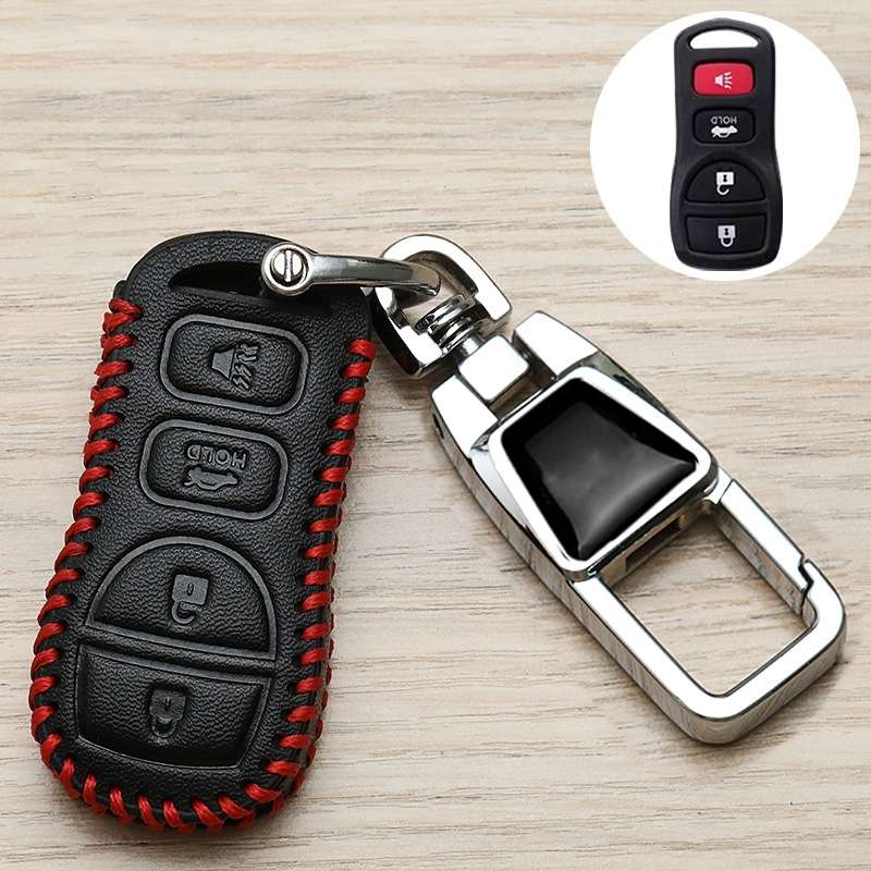 For Nissan Car Key Cover Keychain Anti-lost Number Plate, Style: H