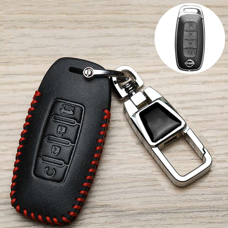 For Nissan Car Key Cover Keychain Anti-lost Number Plate, Style: I4
