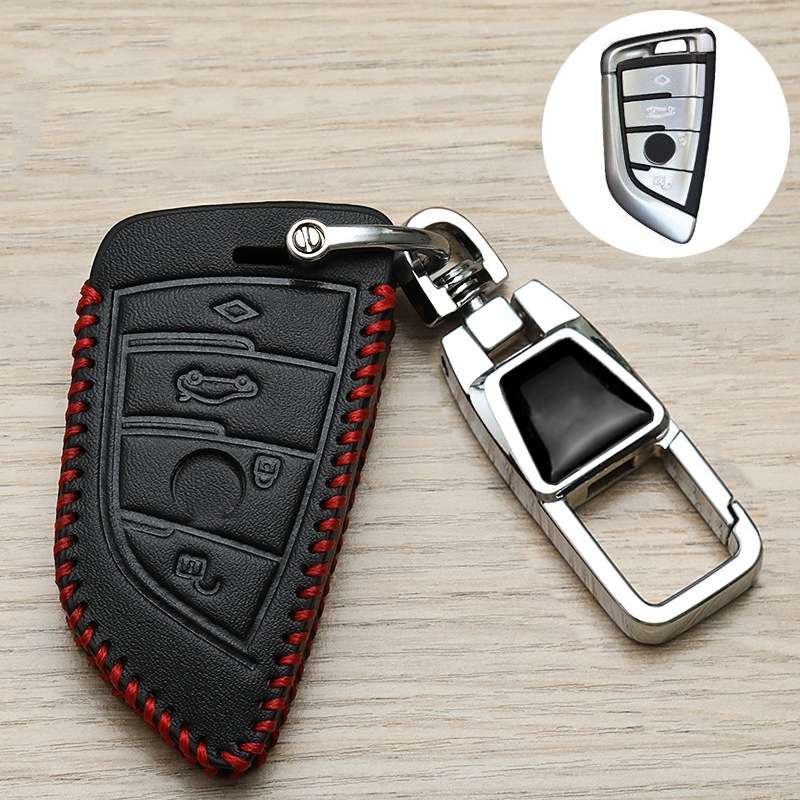 For BMW Car Key Cover Multifunctional Keychain Anti-Lost Number Plate, Style: E
