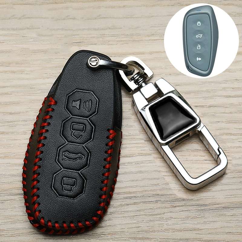 For Great Wall Haval Car Key Cover Multifunctional Keychain Anti-Lost Number Plate, Style: F