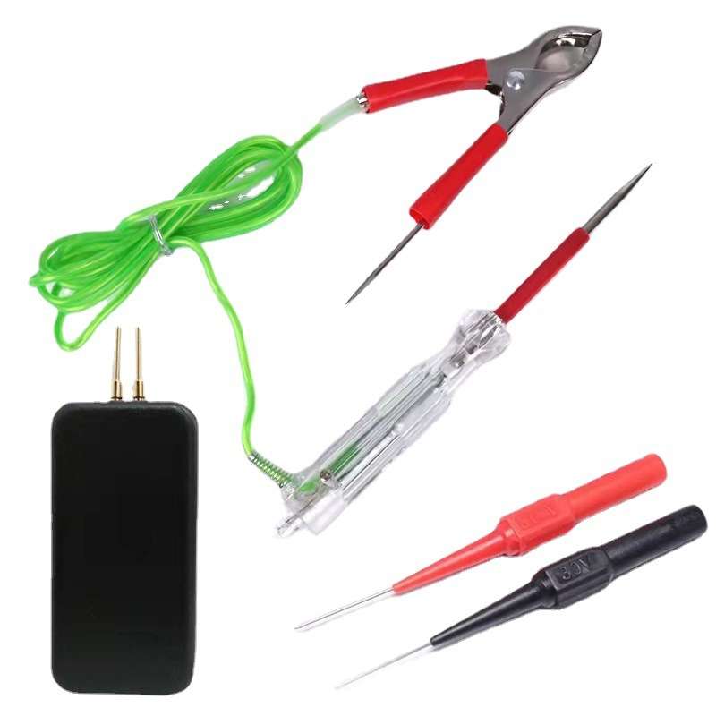 5pcs /Set Automotive Maintenance Test Pen Set Multifunctional Electricity Measuring Tester Light Too