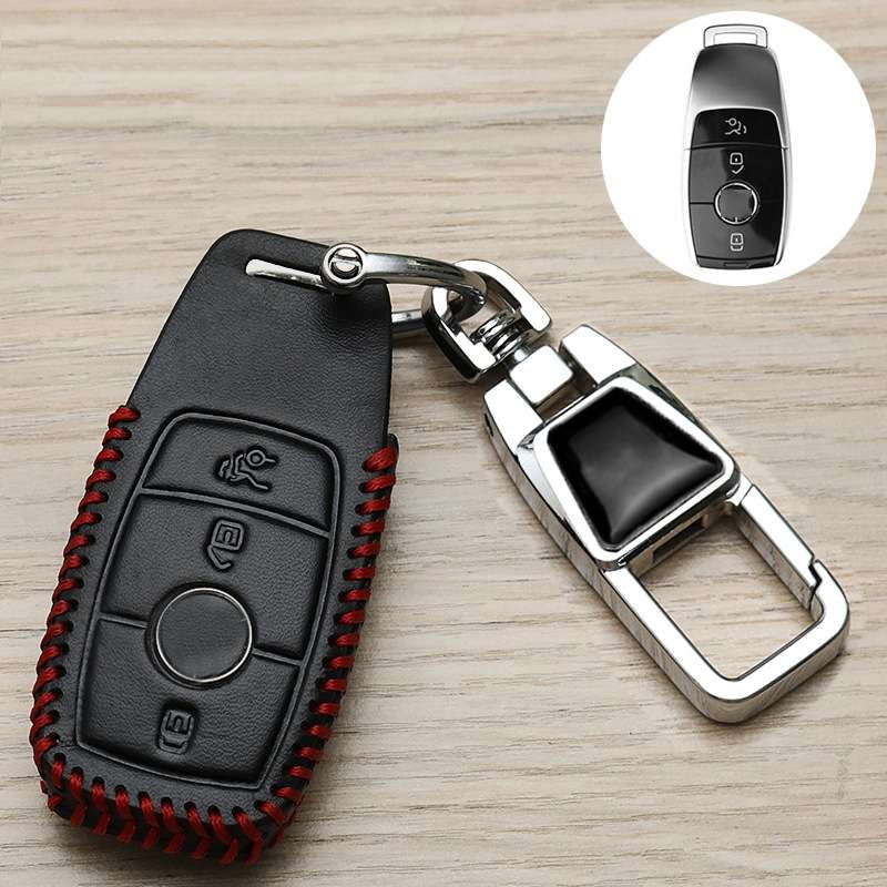 For Mercedes-Benz Car Key Cover Multifunctional Keychain Anti-lost Number Plate, Style: C