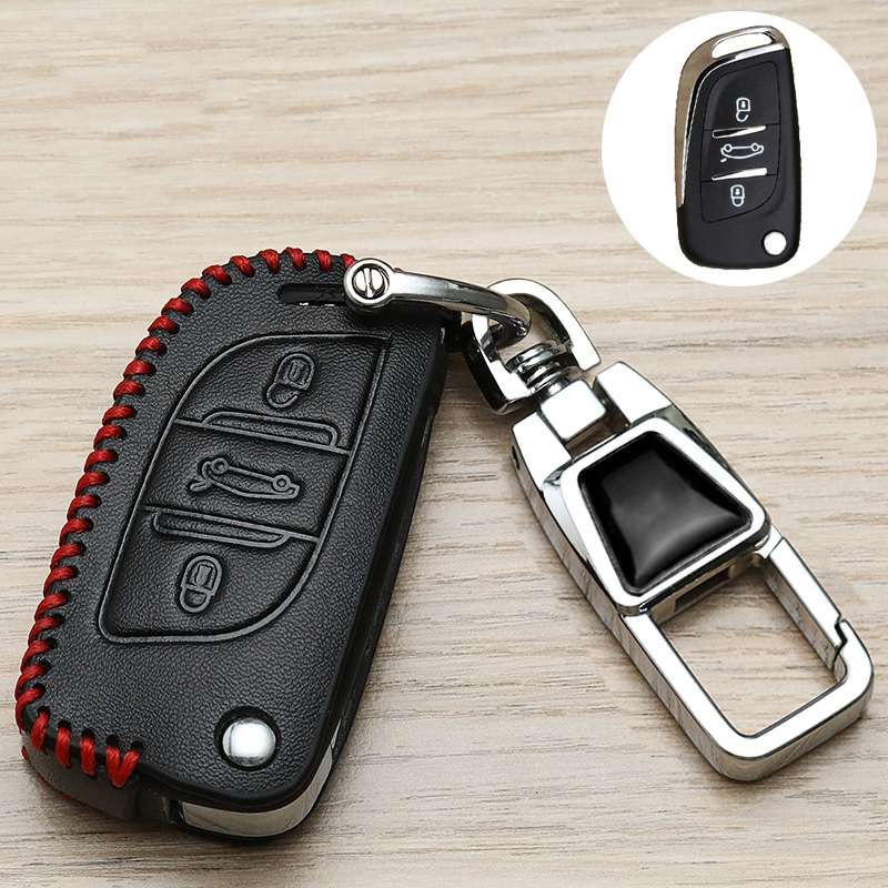 For Citroen Car Key Cover Multifunctional Keychain Anti-lost Number Plate(B)
