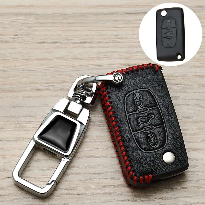 For Citroen Car Key Cover Multifunctional Keychain Anti-lost Number Plate(D)