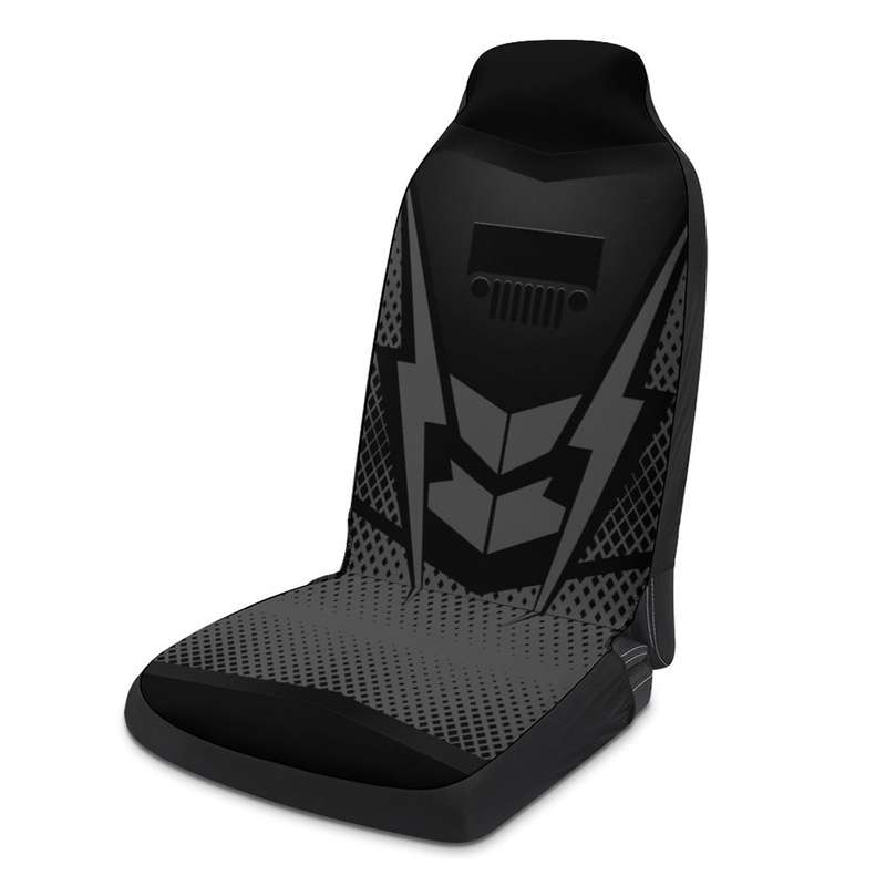 Car Universal Printed Seat Protector Automobile Decoration Supplies(Black)
