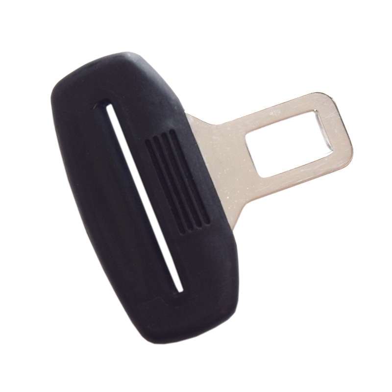 Car Seat Belt 2.1 Curved Lock Tongue Male Buckle Accessories(Black)