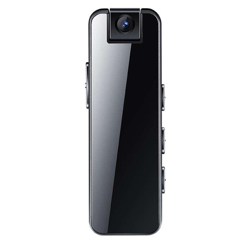 Mrobo D6 1080P Rotating Camera Night Vision Video Recorder With Back Clip, Size: 16 GB(Black)