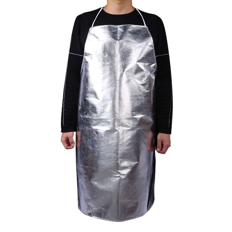 Aluminum Foil Heat Insulation Apron Flame Retardant Chemical Metallurgy Heat Insulation Clothes(Aver
