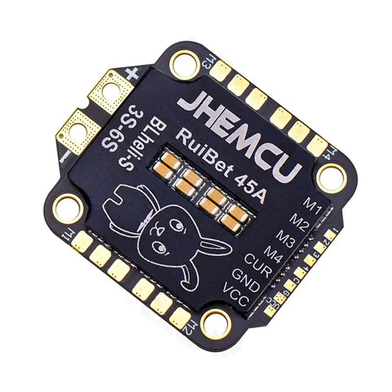 JHEMCU RuiBet 45A 4 In 1 Brushless ESC 3-6S 30.5X30.5 M4 BLHELI_S Dshot600 ESC for RC FPV