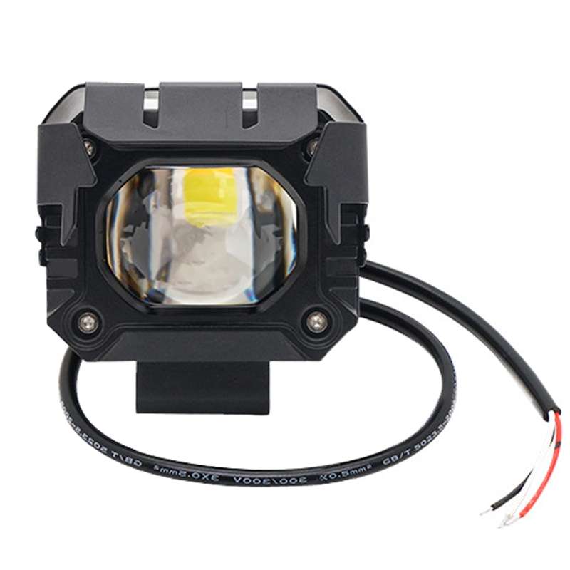 Motorcycle Strong Light With Lens Spotlight Electrical Bike Conversion Spotlight Paving Light(White