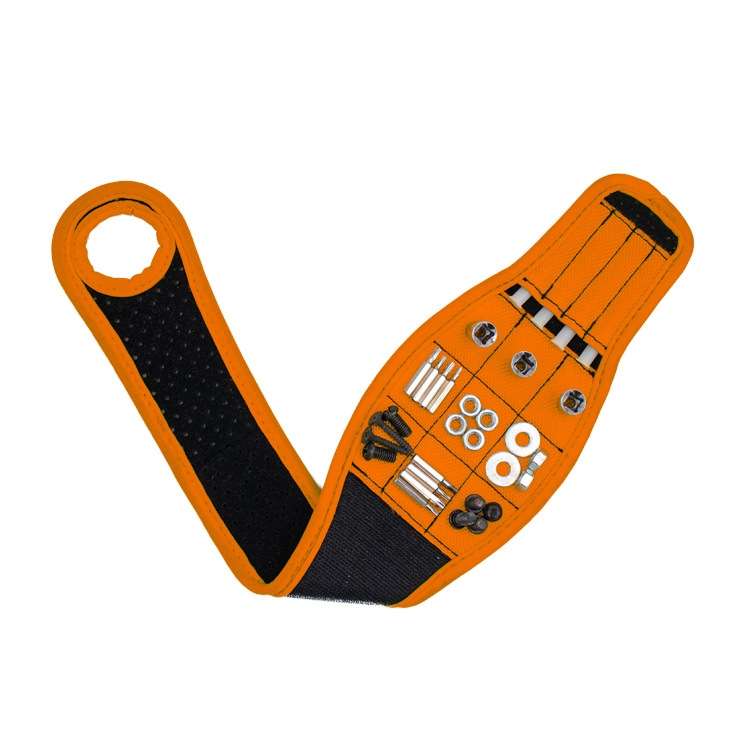 Thumb Wrap Magnetic Metal Accessory Tool Storage Strap(Yellow)