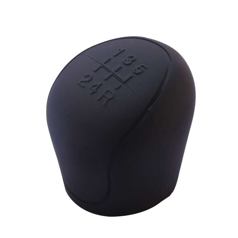 Automotive Silicone Manual Automatic Shift Lever Protective Cover, Size: Gear Shift Black
