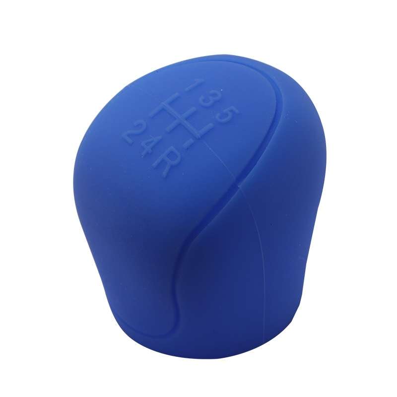 Automotive Silicone Manual Automatic Shift Lever Protective Cover, Size: Gear Shift Blue