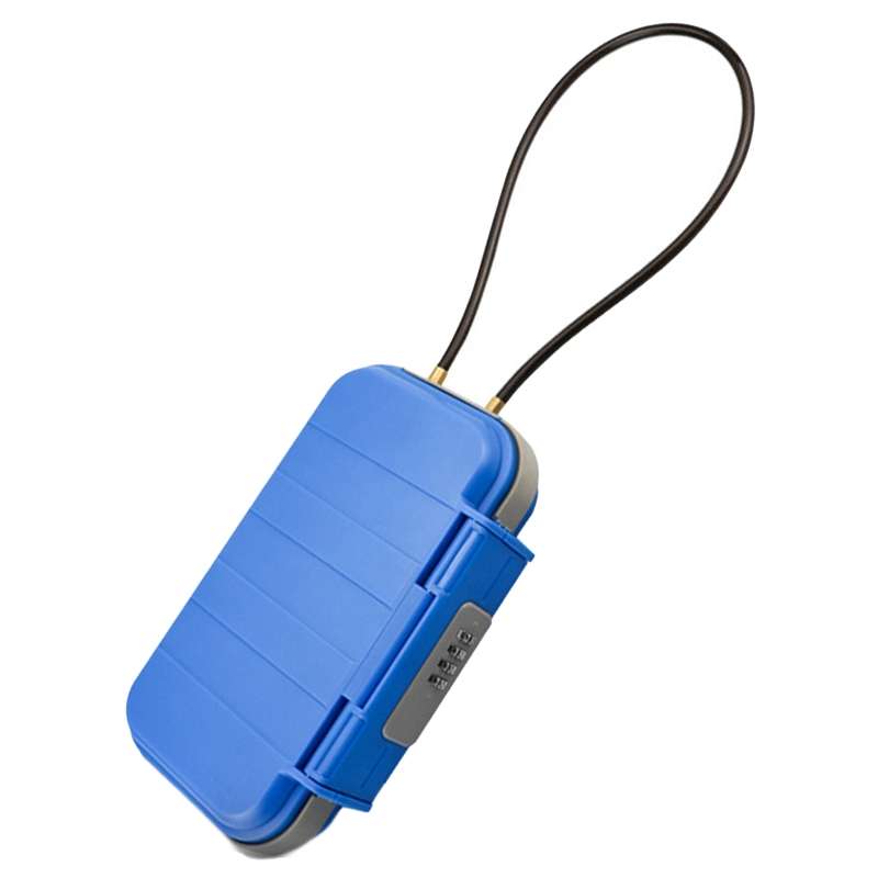 Outdoor Waterproof Beach Password Box Swimming Pool Cell Phone Keys Safe Deposit Box(Black)