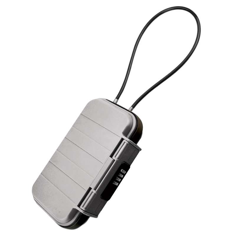 Outdoor Waterproof Beach Password Box Swimming Pool Cell Phone Keys Safe Deposit Box(Black)