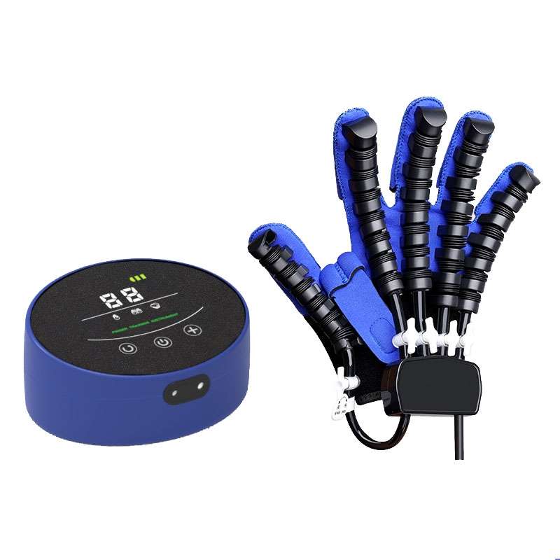 Intelligent Robot Split Finger Training Rehabilitation Glove Equipment With EU Plug Adapter, Size: