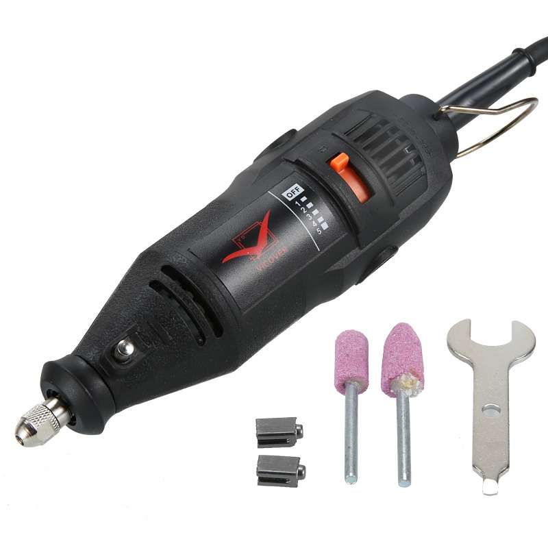 VICOVER Small Adjustable Speed Electrical Grinder Set Jade Carving Pen Polishing Tool EU Plug, Model