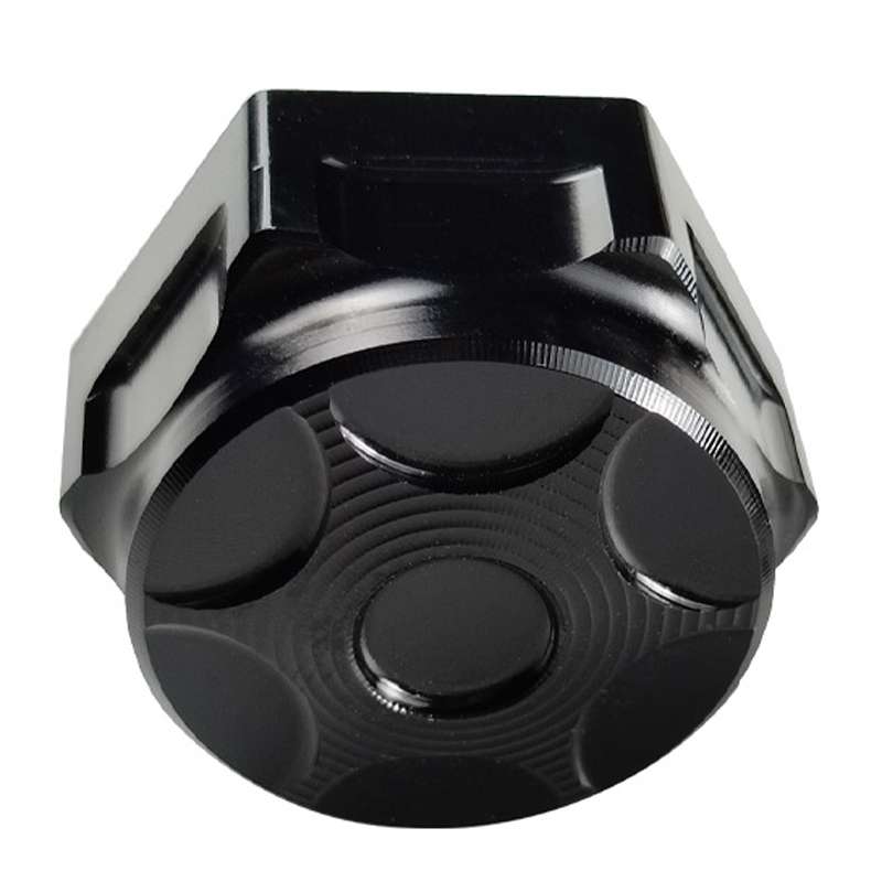 Motorcycle Light Bee Uplink Screws Uplink Modification Screws Decorative Cover(Black)