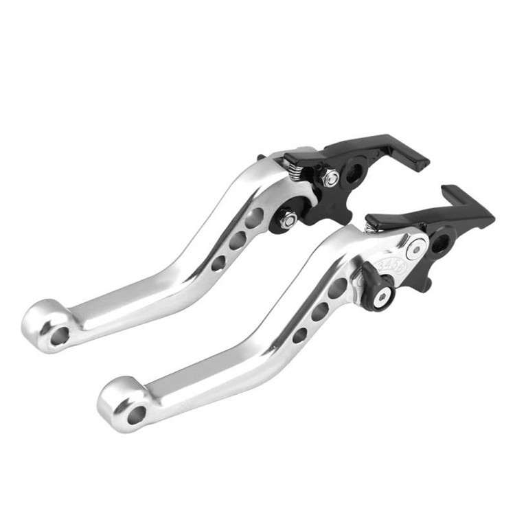 1pair Motorcycle CNC Six Speed Dual Disc Brake Handlebar Cowl Adjustable Electric Bike Brake Lever(S