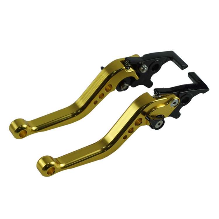 1pair Motorcycle CNC Six Speed Dual Disc Brake Handlebar Cowl Adjustable Electric Bike Brake Lever(G