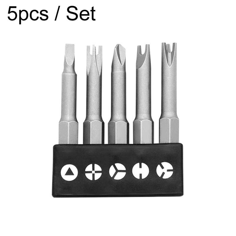 5pcs / Set Profile Bit Chrome Vanadium Steel Bit Set Appliance Repair Electrical Drill Accessories W